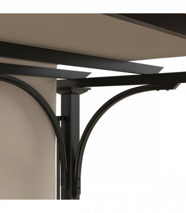 Outsunny Outdoor Retractable Pergola Garden Sun Shade Patio Canopy Shelter