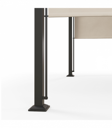 Outsunny Outdoor Retractable Pergola Garden Sun Shade Patio Canopy Shelter