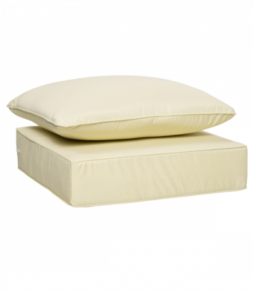 Outsunny Outdoor Seat and Back Cushion Set, Deep Seating Chair Cushion, Beige