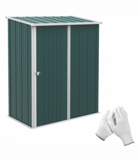 Outsunny Outdoor Storage Shed Steel Garden Shed w/ Lockable Door for Garden
