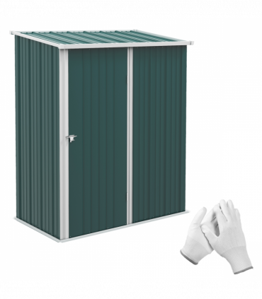 Outsunny Outdoor Storage Shed Steel Garden Shed w/ Lockable Door for Garden