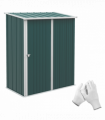 Outsunny Outdoor Storage Shed Steel Garden Shed w/ Lockable Door for Garden