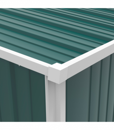 Outsunny Outdoor Storage Shed Steel Garden Shed w/ Lockable Door for Garden