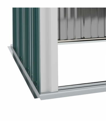 Outsunny Outdoor Storage Shed Steel Garden Shed w/ Lockable Door for Garden