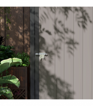 Outsunny Outdoor Storage Shed w/ Lockable Door for Garden, Light Grey