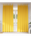 vidaXL Curtains with Curtains 2 pcs Mustard yellow Polyester