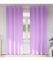 vidaXL Curtains with Curtains 2 pcs Purple Polyester