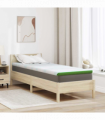 vidaXL Mattress Pads White and Green 80 x 200 cm