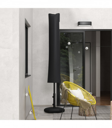 Outsunny Parasol Cover, Patio Cantilever Cover, Banana Umbrella Cover, Black
