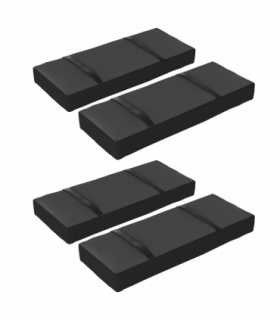 Outsunny Parasol Weights Set of 4, Parasol Base Weights Bags, Black