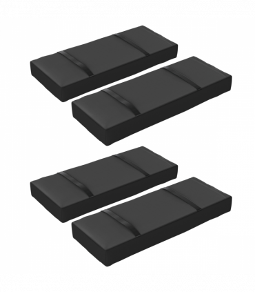 Outsunny Parasol Weights Set of 4, Parasol Base Weights Bags, Black