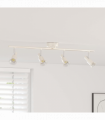 vidaXL Ceiling Spotlight Brushed Nickel 70 x 9 x 12.5 cm Steel