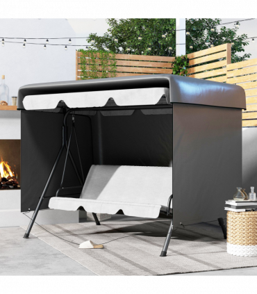 Outsunny Patio Swing Chair Cover Garden Furniture Protector 215x155x150cm Grey