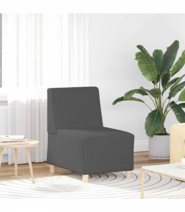 vidaXL Modular Sofa Unit Armless Dark grey 55 x 74 x 82 cm