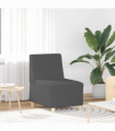 vidaXL Modular Sofa Unit Armless Dark grey 55 x 74 x 82 cm