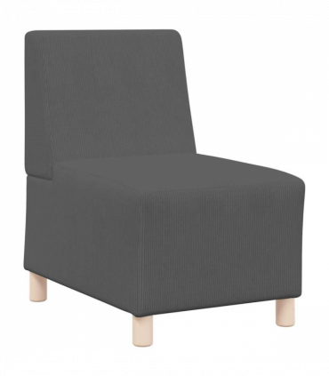 vidaXL Modular Sofa Unit Armless Dark grey 55 x 74 x 82 cm