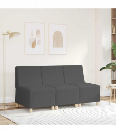 vidaXL Modular Sofa Unit Armless Dark grey 55 x 74 x 82 cm
