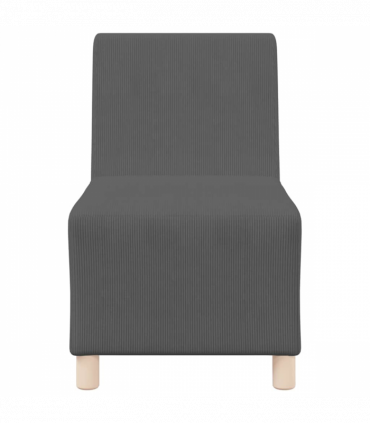 vidaXL Modular Sofa Unit Armless Dark grey 55 x 74 x 82 cm