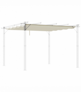 Outsunny Pergola Shade Cover Replacement Canopy for 3 x 3(m) Pergola, Cream