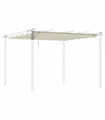 Outsunny Pergola Shade Cover Replacement Canopy for 3 x 3(m) Pergola, Cream