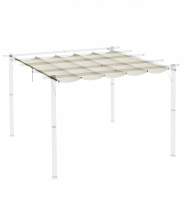 Outsunny Pergola Shade Cover Replacement Canopy for 3 x 3(m) Pergola, Cream