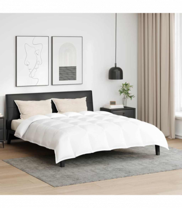 Winter Duvet Set 3 pcs White 240 x 220 cm Microfiber, Cotton