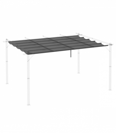 Outsunny Pergola Shade Cover Replacement Canopy for 4 x 3(m) Pergola, Grey