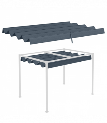 Outsunny Pergola Sun Shade Cover Roof Replacement for 3 x 2.15m Pergola, Grey