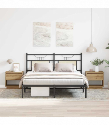 vidaXL Nightstand 2 pcs Artisan oak 45 x 34 x 44 cm Engineered wood