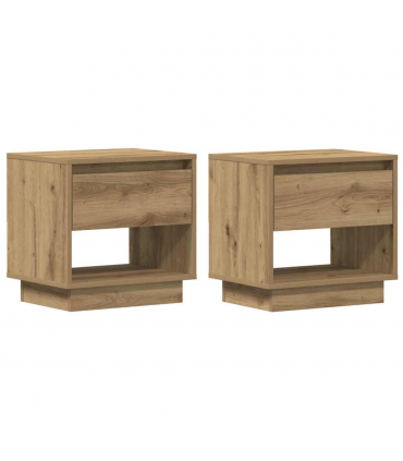 vidaXL Nightstand 2 pcs Artisan oak 45 x 34 x 44 cm Engineered wood