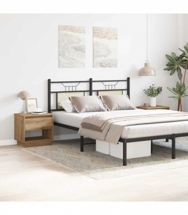 vidaXL Nightstand 2 pcs Artisan oak 45 x 34 x 44 cm Engineered wood