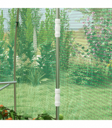 Outsunny Polytunnel Green House with Sprinkler System, Wide Door, 4 x 3(m)