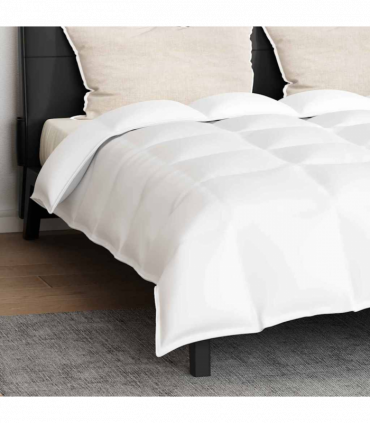 Winter Duvet Set 3 pcs White 240 x 260 cm Microfiber, Cotton