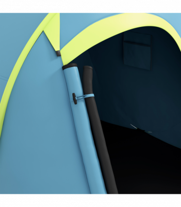 Outsunny Pop up Camping Tent for 2 Man, 2000mm Waterproof with Carry Bag, Blue