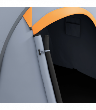 Outsunny Pop up Camping Tent for 2 Man, 2000mm Waterproof with Carry Bag, Grey