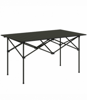 Outsunny Portable Camping Table, Black