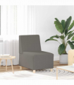 vidaXL Modular Sofa Unit Armless Light grey 55 x 74 x 82 cm