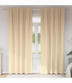 vidaXL Curtains with Curtains 2 pcs Cream Polyester