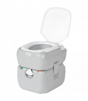 Outsunny Portable Toilet with Detachable Tanks for Camping, Grey