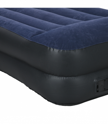 Outsunny Queen Inflatable Mattress with Electric Pump and Integrated Pillow