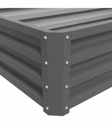 Outsunny Raised Garden Bed Elevated Planter Box for Flowers Light Grey