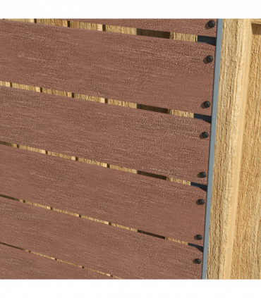 Outsunny Raised Garden Bed with Trellis and Drainage Hole, Planter Box, Brown