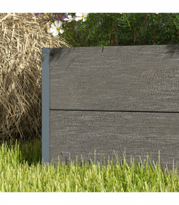 Outsunny Raised Garden Bed with Trellis and Drainage Hole, Planter Box, Grey