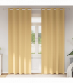 vidaXL Curtains with Curtains 2 pcs Beige Polyester
