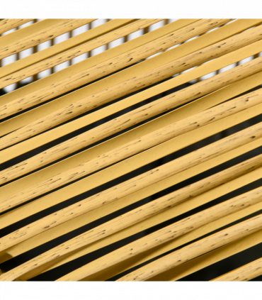 Outsunny Rattan Leisure Chair w/ Cushion, Garden Egg Chair with Headrest, Sand