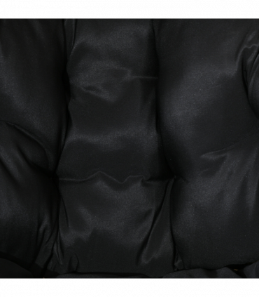 Outsunny Rattan Leisure Chair w/ Cushion, Garden Egg Chair with Headrest, Sand