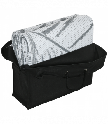 Outsunny Reversible Waterproof Outdoor Rug W/ Carry Bag, 182 x 274cm, Grey