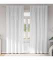 vidaXL Curtains with Curtains 2 pcs Pure white Polyester