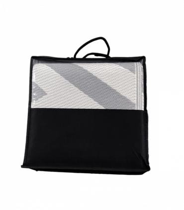 Outsunny Reversible Waterproof Outdoor Rug with Carry Bag, 182 x 274cm, Grey