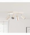 vidaXL Ceiling Spotlight Brushed Nickel 26 x 26 x 16.5 cm Steel